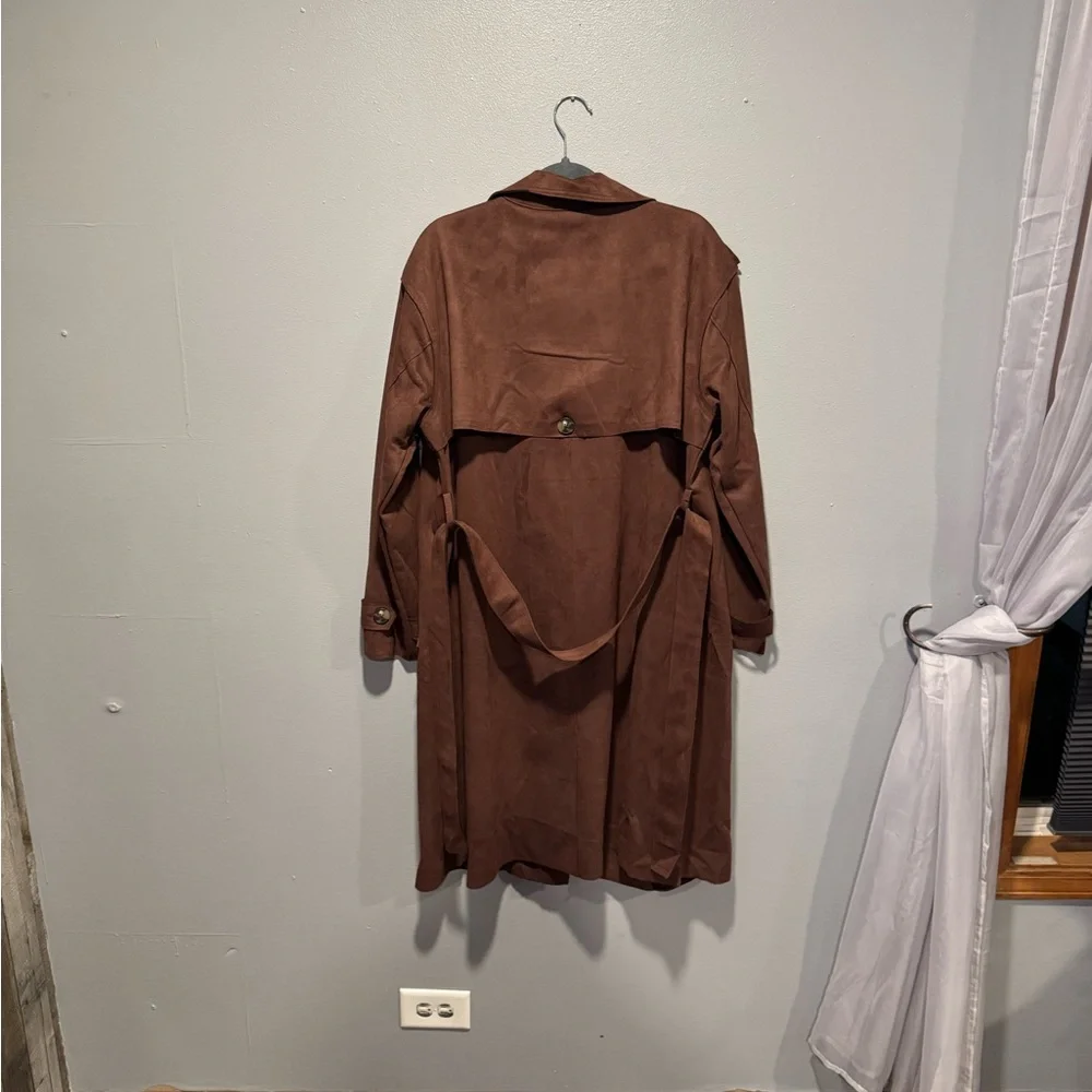 Culture Couture Brown Trench Coat - Picture 2 of 5